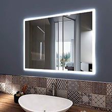styleglass Specchio Bagno Rettangolare Personalizzabile Babel 60x80cm, Specchio Parete Made in Italy, Telaio in PVC e Squadrette in Lamiera, Kit Fissaggio Murale Incluso, Grado di Protezione IP20