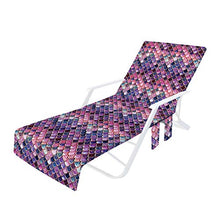 Copertura pieghevole per sedia da spiaggia con anguria per piscina, lounge e chaise, con tasche laterali, per piscina, hotel, giardino, crociera, 75 x 210 cm