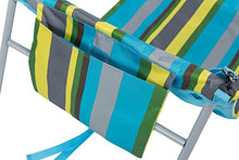 Unbekannt III Spiaggia con Schienale Pieghevole, a Righe Blu, 162 x 58 cm, 10037599