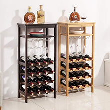 FYLHX bambù Cremagliera del Vino in Piedi Cremagliera del Bicchiere di Vino Impilabile Vino Cremagliera di Vetro semplicità Elegante Portabicchieri da Vino per Home Decor Bar Cantina