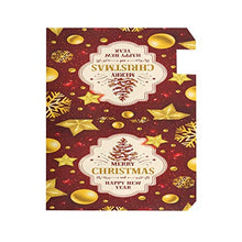 Albero di Natale oro fiocco di neve scintilla stelle inverno Natale vacanze casella postale copertura magnetica giardino giardino cantiere decorazione casa dimensioni standard 53,3 cm x 45,7 cm