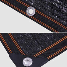 AOHMG Telone Ombreggiante, Il 95% Frangisole Frangivista Bordo Nastrate con Occhielli Heavy Duty Rete Ombreggiante/Ombra, per Barn Kennel,Black_4x9m/12x27ft