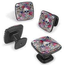Teschio rosa retrò 4 PCS Pomelli per Porta, Pomolo per Mobile, Pomelli per Mobili con Viti, Maniglia per Armadietto, Pomelli per Porta, Pomelli per Cassetti per Porta, Armadio, Cassetto e Credenza