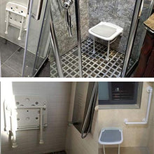 Folding chair Sgabello Pieghevole per Doccia Moda Bagno per Uso Domestico Sgabello da Bagno da Appendere a Parete Antiscivolo Impermeabile