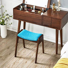 Sedile per trucco per camera da letto Trucco Sgabello spogliatoio in legno Tavolo Sgabello semplice trucco di colore solido Tabella sgabello imbottito Vanity sgabello del pianoforte scarpe da banco