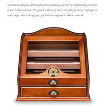 XZJJZ Legno di Cedro Cigar Humidor Idratante Box Cabinet Grande capacità Fit 100 Quattro Strati Cigar Humidor Scatola