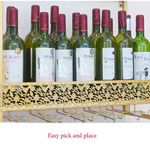 NSYNSY Wine Rack Wall Mounted Wine Rack | Portabottiglie e Bicchiere | Arredamento per la casa e la Cucina | Rack di stoccaggio | Espositore per Decorazioni da Bar | Ripiani Multifunzione