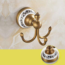 Accessori Bagno Europeo antico bagno portasciugamani portasciugamani bagno di stoccaggio ciondolo cremagliera bronzo nero doppia parete appesa, appendiabiti