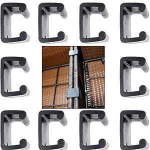 Clip Outdoor Furniture Patio Wicker clip di plastica Divano Connect Clamps per sedie mobili da giardino del sofà 10PCS 5.25CM