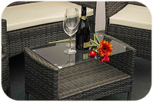 AVANTI TRENDSTORE - Andria - Set di mobili da Giardino in ecorattan, 2 poltrone Singole, 1 Poltrona a 2 posti e 1 Tavolo