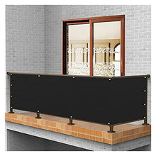 WUZMING Recinzione Copertura Frangivista Balcone 85% Blocco Resistente ai Raggi UV Foro di Metallo per Giardino Patio Giardino Dietro la Casa HDPE con Fascette (Color : Black, Size : 0.9x1.8m)