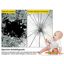 Specchio, Specchio Illuminato A LED Retroilluminato A Prova di Esplosione HD, Specchio Tondo Senza Cornice A Parete, Specchio Cosmetico per La Rasatura