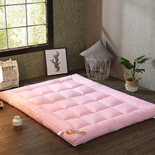 Huan Materasso Pieghevole futon Giapponese Materasso Pieghevole Tatami, attenuato Imbottito antidecubito Materasso futon Parete Sleeping Mat - (Bianco, Grigio, Rosa, Giallo)