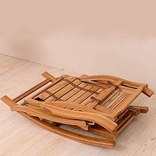 Sedia Lounge Sedia Regolabile Chaise Reclinabile Bamboo Sedia a Dondolo Pieghevole Pieghevole Sedia a Sdraio Portatile per Giardino Prato a Sdraio Backyard