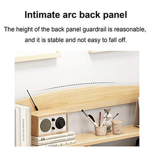 Scrivania Home Office con scrittoio con libreria, Scrivania da Studio Semplice Piccola scrivania per Computer Desktop con cassetti, Stile Moderno e Semplice, Risparmio di Spazio