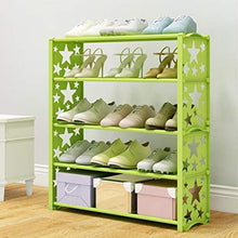 XWZH Cabinet Scarpe da Polvere Semplice Multi-Strati Star Star Scarpe Scarpe Shelf Breve Shoe Storage Scaffale Moderno Scarpa (Color : Green)