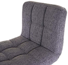 Mendler Set 2X sgabelli Lounge Kavala Tessuto Base cromata Grigio