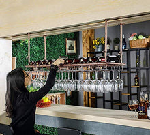 Wine Rack, cremagliera del vino industriale Wine Rack Altezza regolabile testa in giù appesi bicchieri di vino di asciugatura del supporto della cremagliera Contiene qualsiasi tipo di Calici vetro bic