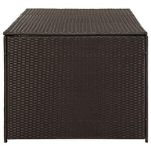 Festnight Baule da Giardino, Baule Multibox in Polyrattan 180x90x75 cm Marrone
