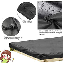 PERFETSELL Copertura per Sabbiera 120cm x120 Custodie per Sandbox Copertura Protettiva per Sandbox e Mobili Copertura Protettiva Impermeabile per Sandbox Tessuto Oxford (Nero)