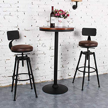 M-YN Sgabelli da Bar 1PCS Bar Stool poggiapiedi Rotonda Seduta in Legno Cucina Colazione Bar contatore con Schienale (Color : Cushion)