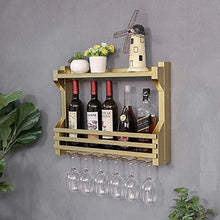 PFMY.DG Portabottiglie Industriale a Parete con Bicchiere a Stelo e Porta Tazza, portabottiglie da Appendere per Bottiglie di Vino, portabottiglie per Vino