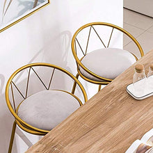 BDLYZ Yxsd Sgabelli da Bar Alto Contemporaneo Sgabello for Cucina Schienale Basso Sedia da Pranzo con Gray Velluto Imbottito Sedile (Size : 65cm)