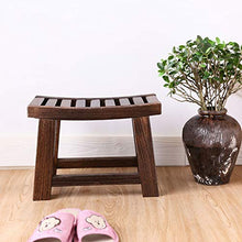 LZY Sgabello- Panca per Bambini con Panca per sgabelli in Legno massello per Panca per Bambini (Color : Charcoal, Size : 40x22x28cm)