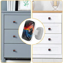 Chitarra acqua e fuoco 4 PCS Pomelli per Porta, Pomolo per Mobile, Pomelli per Mobili con Viti, Maniglia per Armadietto, Pomelli per Porta, Pomelli per Cassetti per Porta, Armadio, Cassetto e Credenza