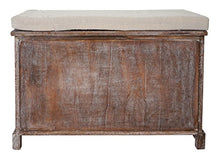 Mendler Serie Vintage panca cassettiera HWC-J22 legno di paulonia marrone