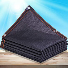 Senza marchio DANDAN Rete Ombreggiante Rete Solare Ispessimento Crittografato Ombra Esterna Rete da Cantiere/Tettoia Auto Rete Isolante Rinforzo A Quattro Fili 12 Pin Nero (Size : 5 * 6m)