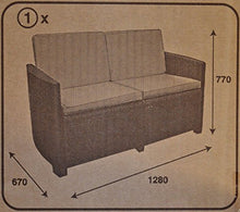 Papillon - Etna garden resina set antracite