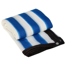 Vele Parasole Rete ombreggiante Gazebo tonalità Blu E Bianco A Strisce Netto |Panno Anti-Vela Ombra 90% for Piscina All'aperto Ombra in Serra (Color : A, Size : 3x8m)