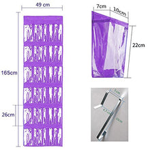 24 Rack Porta Organizer per Porta Tascabile, Custodia In Cristallo Trasparente per Appendere Pvc con 3 Ganci per Armadio Lavanderia
