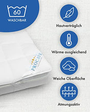 PROCAVE MICRO-COMFORT in diverse misure |made in Germany | Coprimaterasso in microfibra di poliestere | Soft Touch | Adatto anche per materassi a molle e ad acqua | 120x200 cm