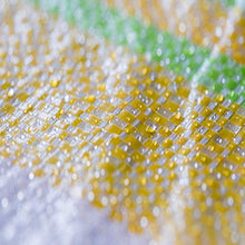 MHBGX Teloni, Tela Cerata Impermeabile Antipioggia - Spessa Plastica Parasole per Esterni Protezione Solare Striscia Colorata Pioggia 140 G / M2,B,2 × 3 M