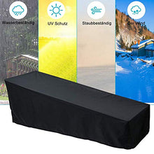 Copertura per lettino da giardino, confezione da 2 pezzi, impermeabile, antivento, resistente ai raggi UV, tessuto Oxford 210D, custodia protettiva per sedia a sdraio, 200 x 70 x 40/75 cm (nero)
