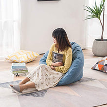 JSL - Pouf per adulti con schienale alto, 103 x 90 x 70 cm, per giardino o interni, colore: Viola_M (82 x 70 x 60 cm)