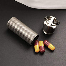 Artibetter Portapillole in Titanio Mini Portapillole Portapillole Impermeabile Contenitore Contenitore Mini Scatola Portapillole per Viaggi All'aperto (Piccolo)