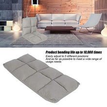 Sedia Pieghevole da Pavimento, Divano Pigro Regolabile in Cotone + Panno, Ideale Come Poltrona Relax da PC o Cuscino per la Casa o in Ufficio(Grigio)