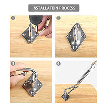 peinat Kit di Fissaggio di Tenda Parasole, Kit di Fissaggio e Installazione Acciaio Inossidabile Kit di Installazione per Vele Parasole e Tende, Ombra Giardino