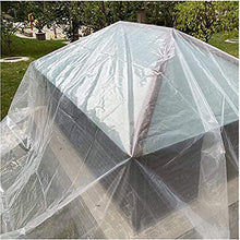 SHIJINHAO TARP TRASPARENTE, 120 GSM Impermeabile PE Copertura Tarpaulin Resistenza A Teach Tarpaulin Con Tenuta In Acciaio Inox, Adatto For La Copertura Del Rivestimento Del Mobile Da Giardino, 13 Tag