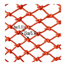 WaiMin Rete di sicurezza for bambini Rete di ringhiere Rete di protezione Balcone Rete di sicurezza Scale Rete infrangibile Appendiabiti Rete Rete decorativa arancione Rete for gatti Scuola materna Re