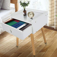 HYM Semplice Camera da Letto Moderna Comodino Cassetto Cassetto Cabinet Mobili da Comodo Bianco