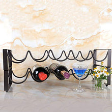Cabilock 2 Pezzi Iron Art Elegante Portabottiglie per Bottiglie di Champagne Espositore per Bottiglie di Vino per Ristorante di Casa