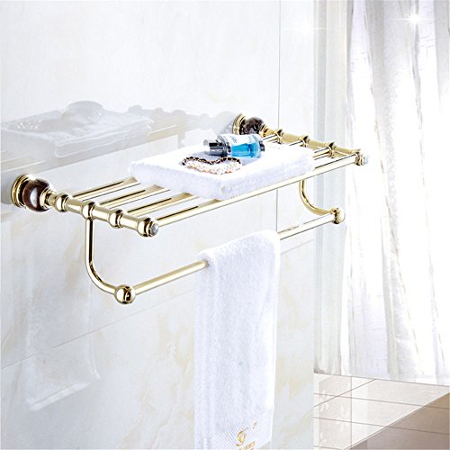 MBYW Portasciugamani Moderno Portasciugamani Elegante per Il Scaffale Europeo Antico del tovagliolo di Rame della rastrelliera di Asciugamano del portacenere del Bagno dell'hardware Antico