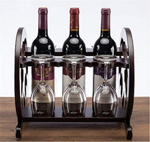 KELITINAus 3-Bottiglia Di Vino Rack Multifunzione Calice Titolare Bar Display Stand Rack