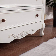 Attrezzatura Cassettiera Cassetto in Legno massello Armadio Semplice per Soggiorno Armadietto per Camera da Letto con Ingresso di Grande capacità (Colore: Bianco Dimensioni: 95x35x90cm)