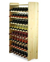 MODO24 Porta Bottiglie Vino Armadio Supporto portabottiglie per 56 Bottiglie di Vino Nuovo.