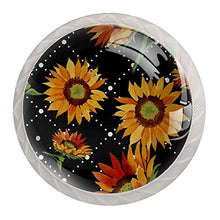 Maniglie per cassetti Manopole per cassetti Manopole rotonde Confezione da 4 per armadietto, cassetti, cassettiere, cassettiere ecc. fiore
